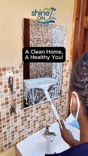 Fabric sofa going through a professional upholstery wash by Shine On in Nairobi