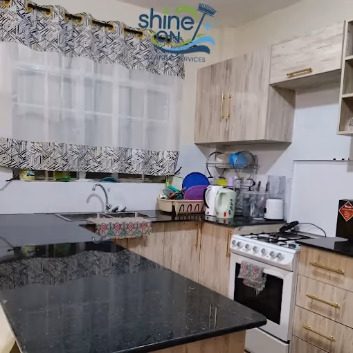 Tiled floor being polished by Shine On Cleaning Services in Nairobi